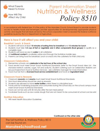  Wellness policy